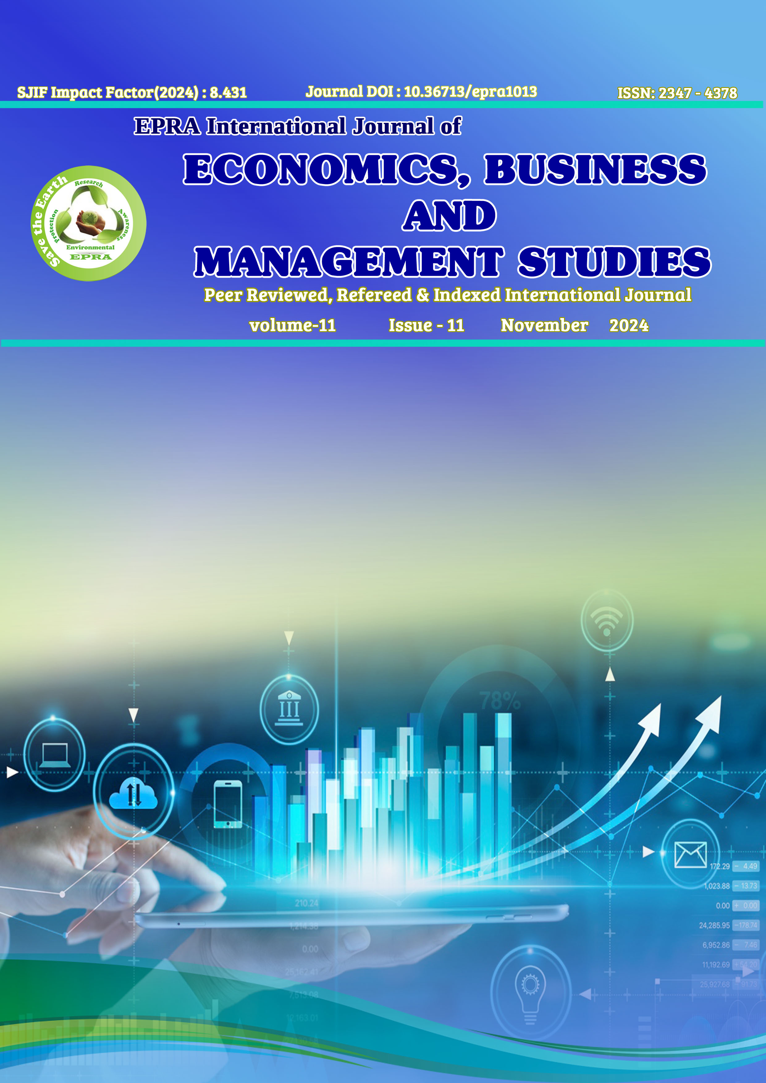 					View Vol. 11 No. 11 (2024): EPRA International Journal of Economics, Business and Management Studies (EBMS)
				